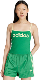 adidas Originals T-shirts Dames - Groen - Maat 32 - Katoen Jersey Green