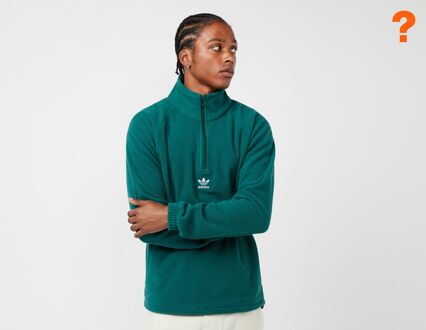 adidas Originals Trefoil 1/2 Zip Fleece, Green - S