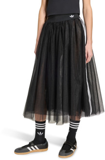 adidas Originals Tulle Skirt Rokken Dames - Zwart - Maat 36 - Poly Mesh Black