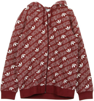 adidas originals vest met all-over print bordeaux Rood - L