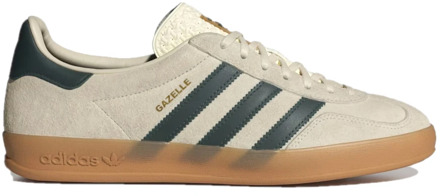 adidas Originals Vintage Gazelle Indoor Sneakers Cream White Green Adidas Originals , White , Heren - 44 Eu,43 1/3 EU