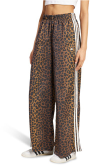 adidas Originals Wide Leg Satin Joggers Broeken Dames - Multi - Maat 34 - Poly Mesh