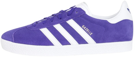 adidas Originals Wit en paarse Gazelle Sneakers Adidas Originals , Purple , Dames - 36 2/3 Eu,38 Eu,38 2/3 EU