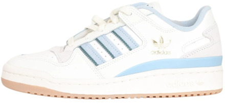 adidas Originals Witte en blauwe leren sneakers Adidas Originals , Multicolor , Dames - 36 2/3 Eu,37 1/3 EU