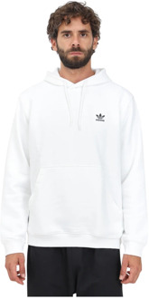 adidas Originals Witte Heren Trefoil Essentials Hoodie Adidas Originals , White , Heren - Xl,L,M
