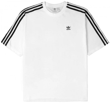 adidas Originals Witte Sport T-shirt voor Dames Adidas Originals , White , Dames - L,M,S