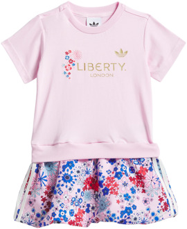 adidas Originals X Liberty London Dress Set Trainingspakken Baby - Roze - Maat 81 - 86 CM - Katoen Jersey Pink