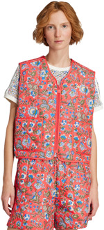 adidas Originals X Liberty London Korte Broeken Dames - Rood - Maat 44 - Katoen Jersey Red