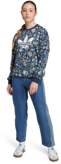 adidas Originals X Liberty London Sweatshirts Kinder - Blauw - Maat 153 - 158 CM - Katoen Jersey Blue