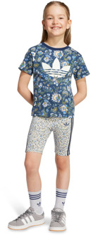 adidas Originals X Liberty London Trainingspakken Peuter - Blauw - Maat 111 - 116 CM - Katoen Jersey Blue