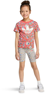 adidas Originals X Liberty London Trainingspakken Peuter - Rood - Maat 111 - 116 CM - Katoen Jersey Red