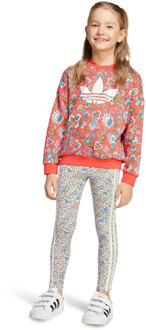 adidas Originals X Liberty London Trainingspakken Peuter - Rood - Maat 123 - 128 CM - Katoen Jersey Red