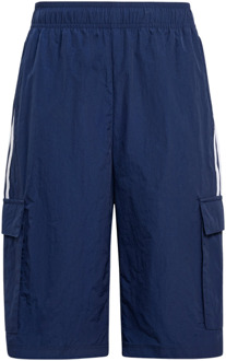 adidas Originals X Minecraft Cargo Shorts Korte Broeken Kinder - Blauw - Maat 147 - 152 CM - Nylon Blue