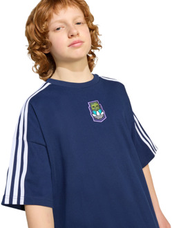 adidas Originals X Minecraft Graphic T-shirt T-shirts Kinder - Blauw - Maat 159 - 164 CM - Katoen Jersey Blue