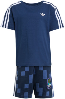 adidas Originals X Minecraft Trainingspakken Peuter - Blauw - Maat 105 - 110 CM - Katoen Jersey Blue