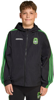 adidas Originals X Minecraft Windbreaker Jassen Kinder - Zwart - Maat 147 - 152 CM - Nylon Black