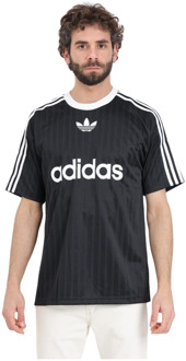 adidas Originals Zwart Adicolor Poly T-shirt Iconische Trefoil Adidas Originals , Black , Heren - Xl,L,M,S,Xs
