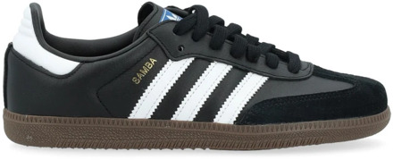 adidas Originals Zwarte leren Samba Sneaker Adidas Originals , Black , Dames - 40 Eu,39 1/2 Eu,38 1/2 Eu,39 EU