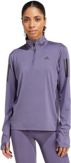 adidas OTR Longsleeve Half-Zip Dames paars - M