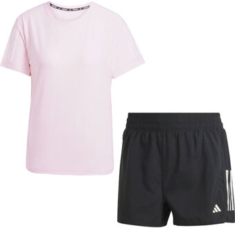 adidas OTR Tee Short 3'' Set Dames roze