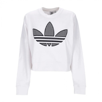 adidas Oversized Lichtgewicht Crewneck Sweatshirt Adidas , White , Dames - 2Xl,L