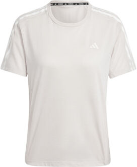 adidas Own the Run 3-Stripes T-shirt Paars - L