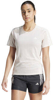 adidas Own the Run 3-Stripes T-shirt Paars - M