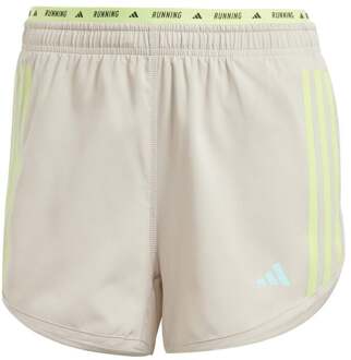 adidas Own The Run 3S Hardloopshorts Dames-Beige - L,XL