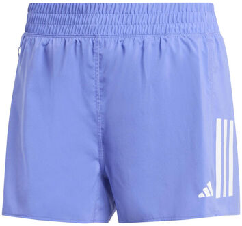 adidas Own The Run 4inch Hardloopshorts Dames-Blauw - XS