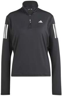 adidas Own The Run B Half-Zip Longsleeve Hardloopshirt Dames zwart - S