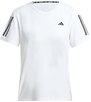 adidas Own The Run B Tee Hardloopshirt Dames-Wit - L