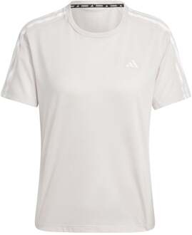 adidas Own The Run E 3S Tee Hardloopshirt Dames crème - S