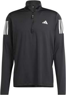 adidas Own the Run Half-Zip Hardloopshirt zwart - XXL
