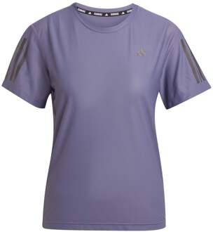 adidas Own The Run Hardloopshirt Dames-Paars - XS