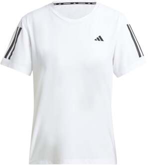 adidas Own the Run Hardloopshirt Dames wit - XL