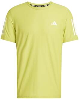 adidas Own The Run Hardloopshirt Heren-Geel - M