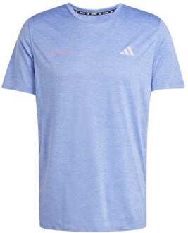 adidas Own The Run Hardloopshirt Heren-Mauve - S