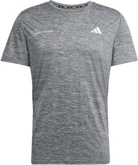 adidas Own The Run Hardloopshirt Heren-Zwart,Donkergrijs - S,M,L,XL,XXL