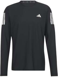 adidas Own The Run Longsleeve Heren-Zwart - XXL
