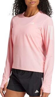 adidas Own The Run LS Shirt Dames roze - wit