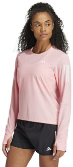 adidas Own The Run LS Shirt Dames roze - wit