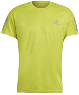 adidas Own The Run Shirt Heren - Geel - maat S