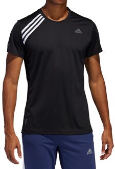 adidas Own The Run Tee Sportshirt Heren - Black - Maat XL