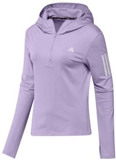 adidas Own the Run Winter Half-Zip Hardloopshirt Dames-mauve - S,XL