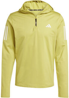 adidas Own the Run Winter Half-Zip Hardloopshirt Heren-geel - XL,XXL