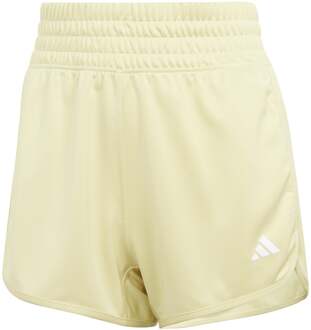 adidas Pacer Knit High 3in Shorts Dames-Geel - XS,S,M,L,XL
