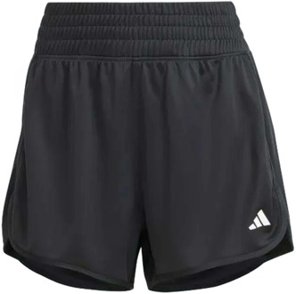 adidas Pacer Knit High-Rise Shorts Dames zwart - XS