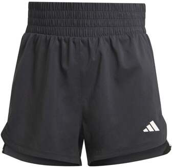 adidas Pacer Woven High Shorts Dames-Zwart - XS