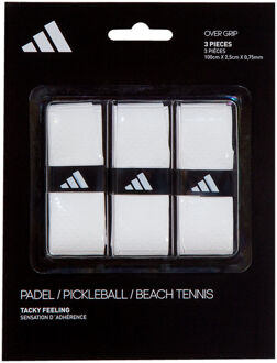 adidas Padel Overgrip Verpakking 3 Stuks-Wit - nosize