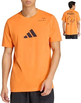 adidas Padel Zone Graphic Shirt Heren - M